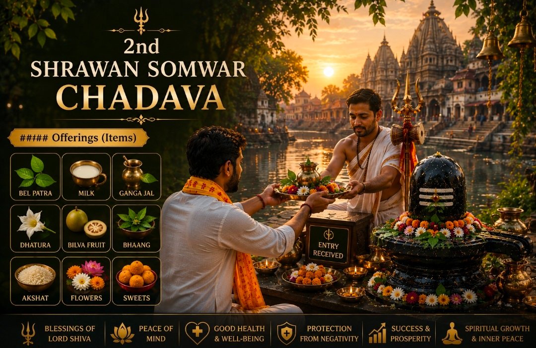 Last Shravan Somvar Mahavishesh Chadhava to Lord Shiva