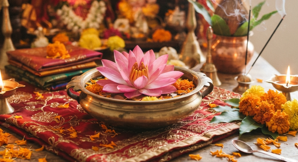 Lotus Flower Offering