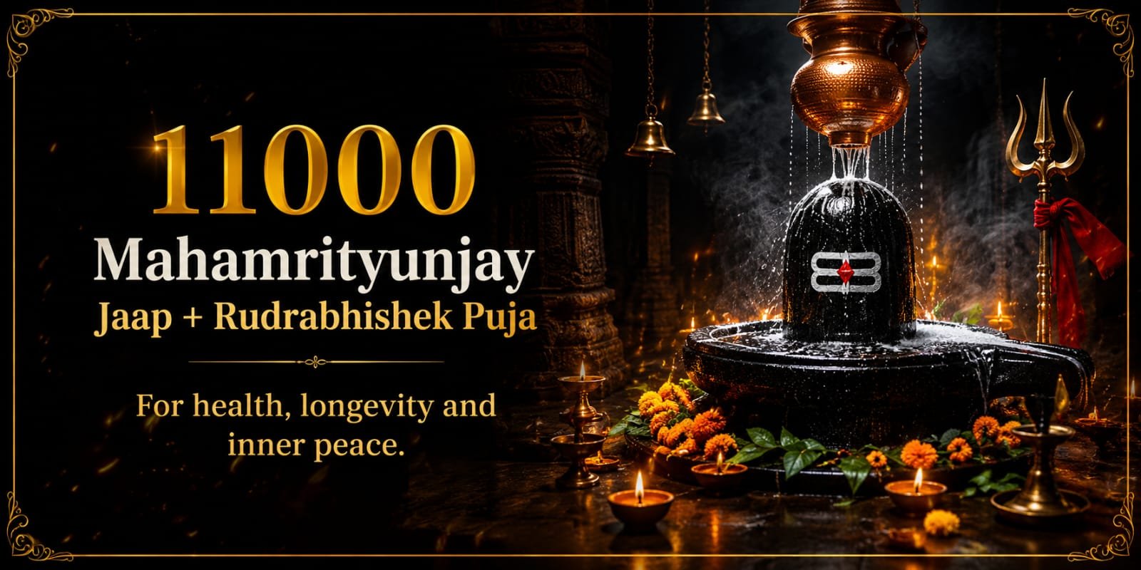 🕉️ 11,000 Mahamrityunjaya Jaap & Panchamrit Rudrabhishek